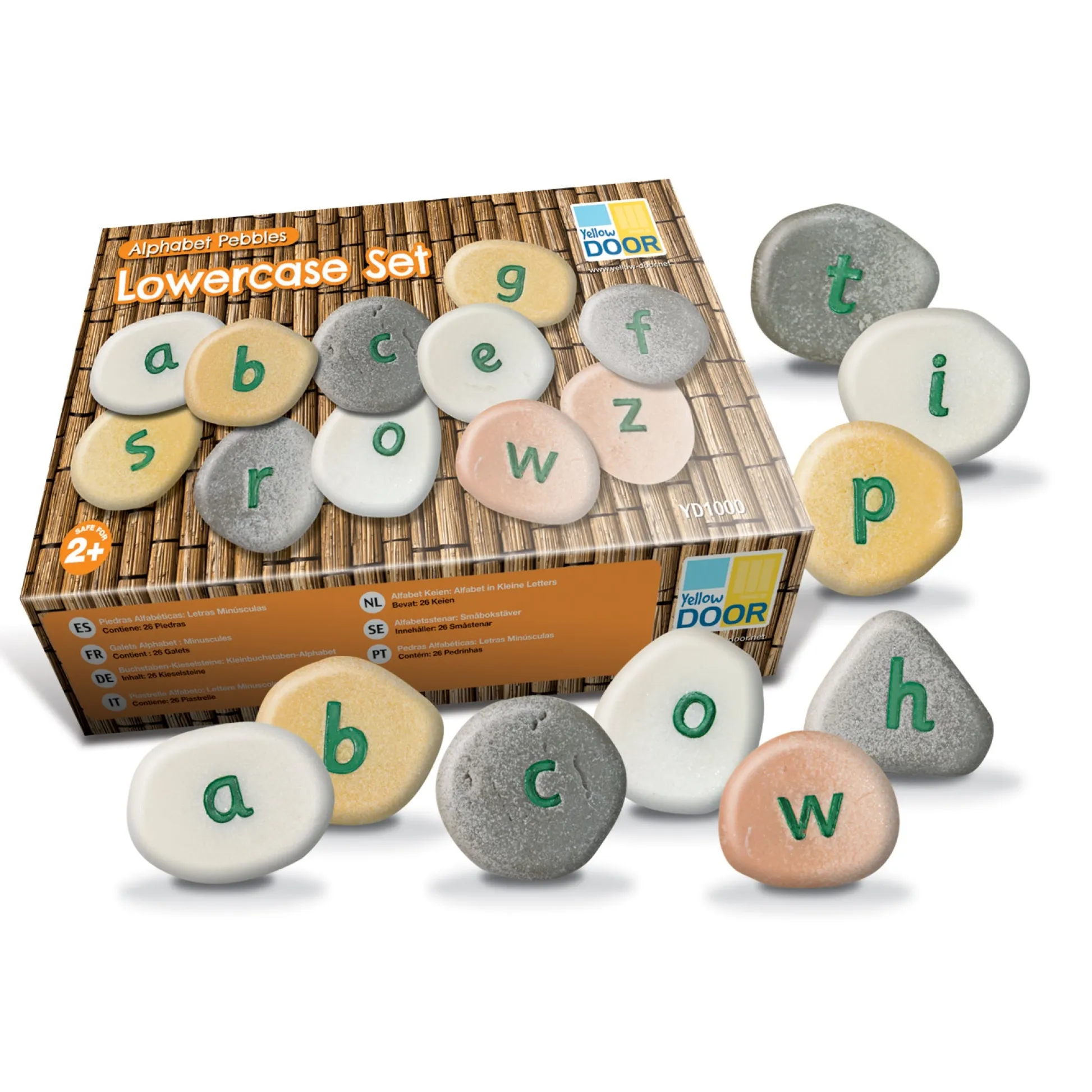 Educators Resource Yellow Door Tactile Lowercase Alphabet Pebbles - Educational Set of 26* Preschool Education Toys & Activities