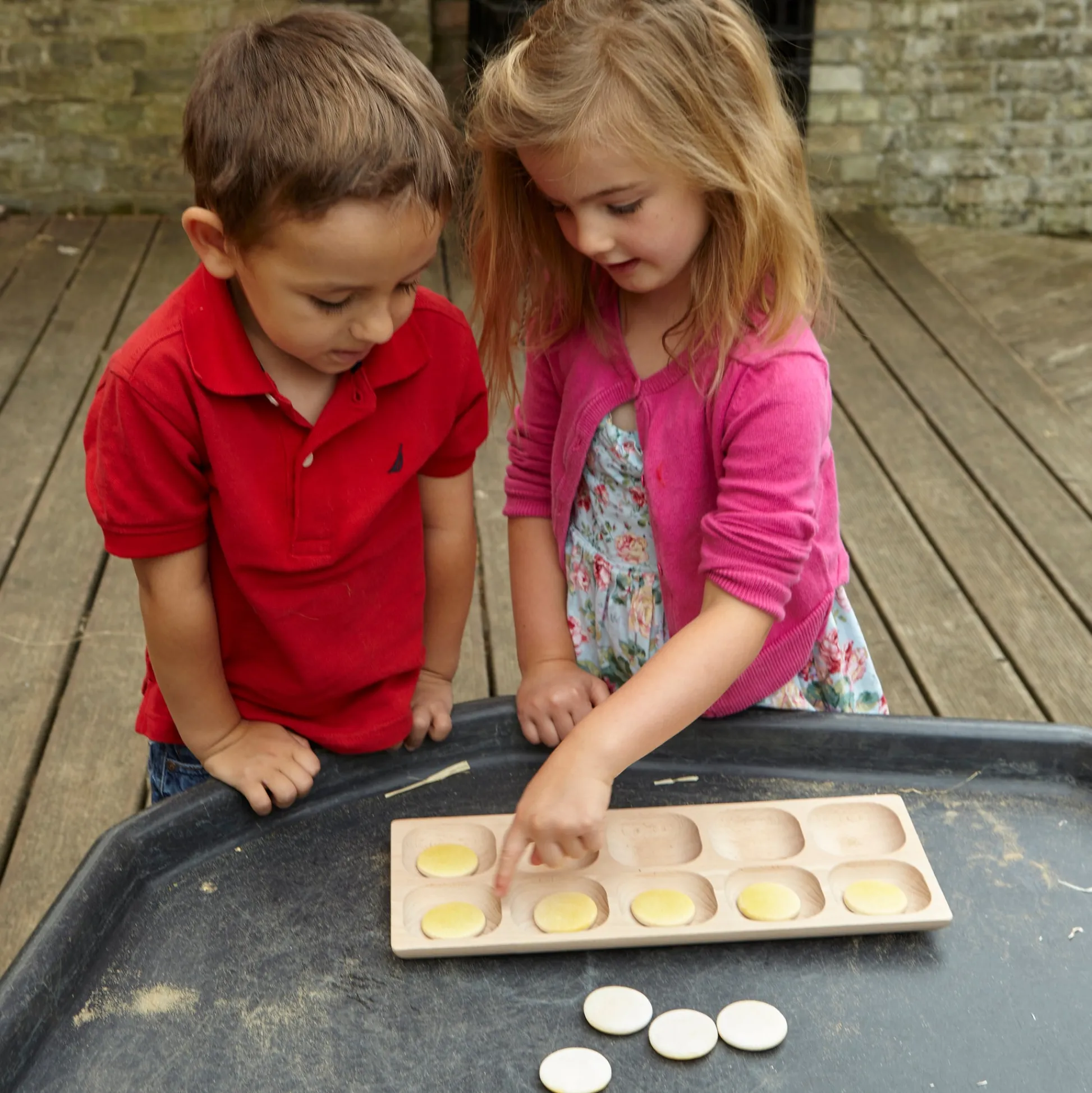 Educators Resource Yellow Door Two-Tone Counting Stones - Interactive Math Game Set of 20* Preschool Education Toys & Activities