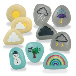 Educators Resource Yellow Door Weather Stones - Educational Outdoor Play Set of 10* Preschool Education Toys & Activities