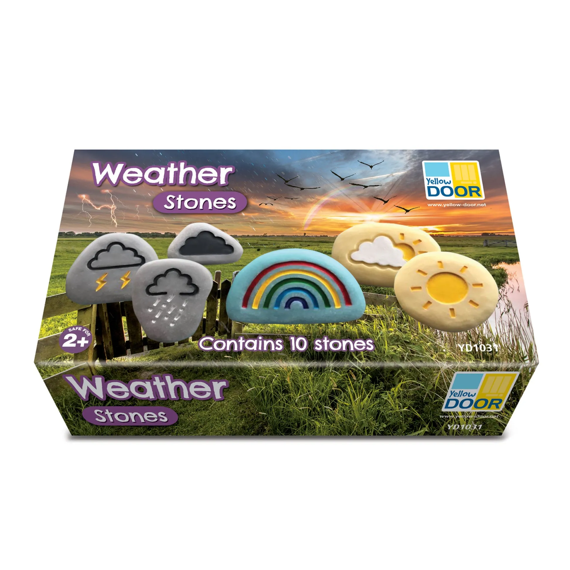 Educators Resource Yellow Door Weather Stones - Educational Outdoor Play Set of 10* Preschool Education Toys & Activities