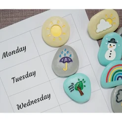 Educators Resource Yellow Door Weather Stones - Educational Outdoor Play Set of 10* Preschool Education Toys & Activities