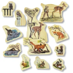 Educators Resource Yellow Door Woodland Animal Families – Enchanting Wooden Playset* Preschool Figures & Playsets|Preschool Education Toys & Activities