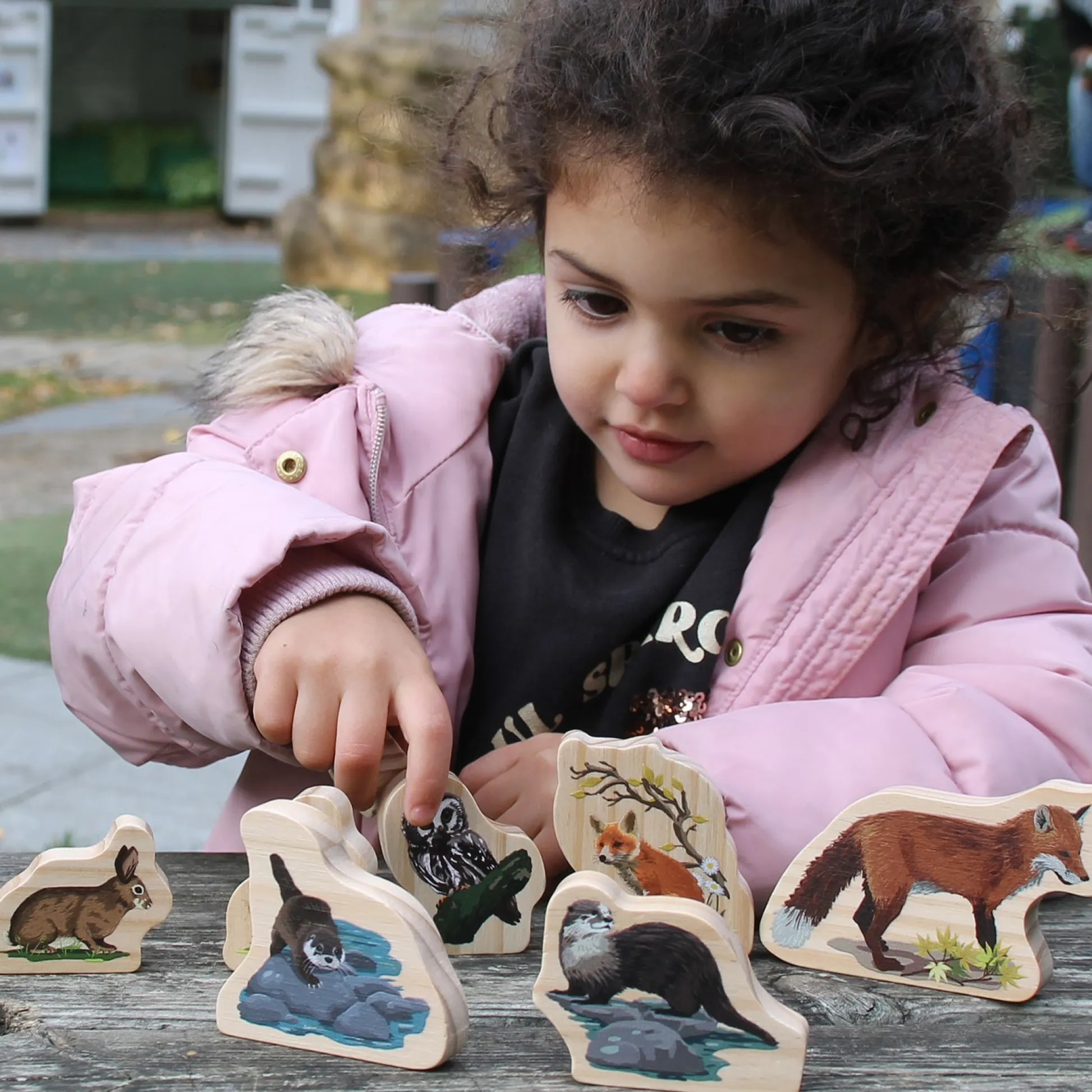Educators Resource Yellow Door Woodland Animal Families – Enchanting Wooden Playset* Preschool Figures & Playsets|Preschool Education Toys & Activities